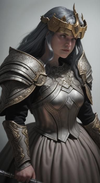 Brunhilde's Detailed Realm: A Fantasy Art Scene