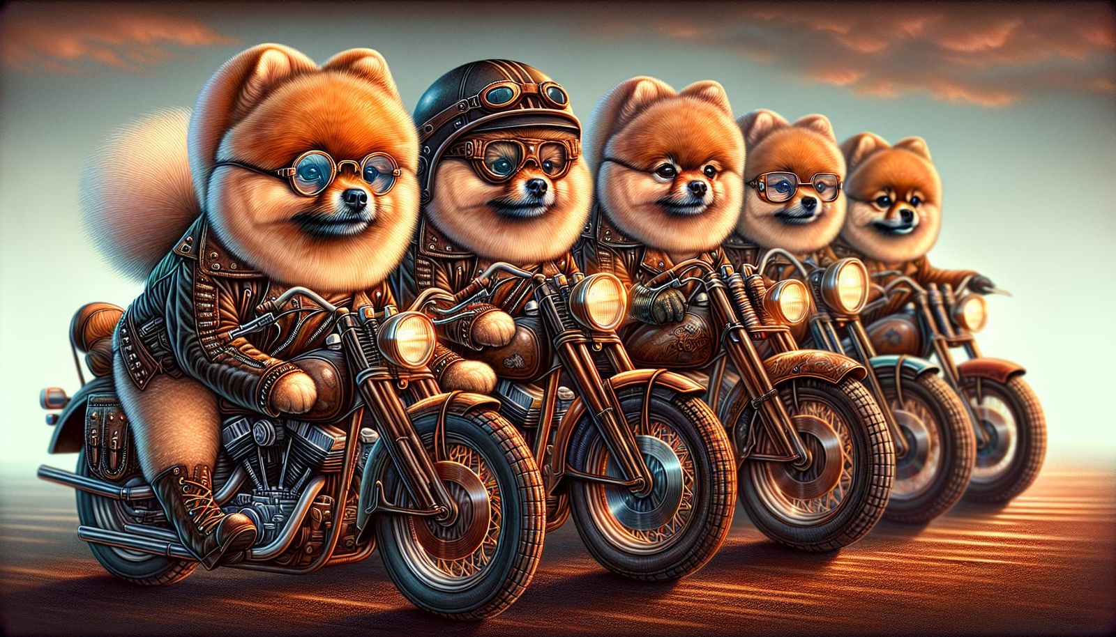 Steampunk Pomeranians Motorcycle Club