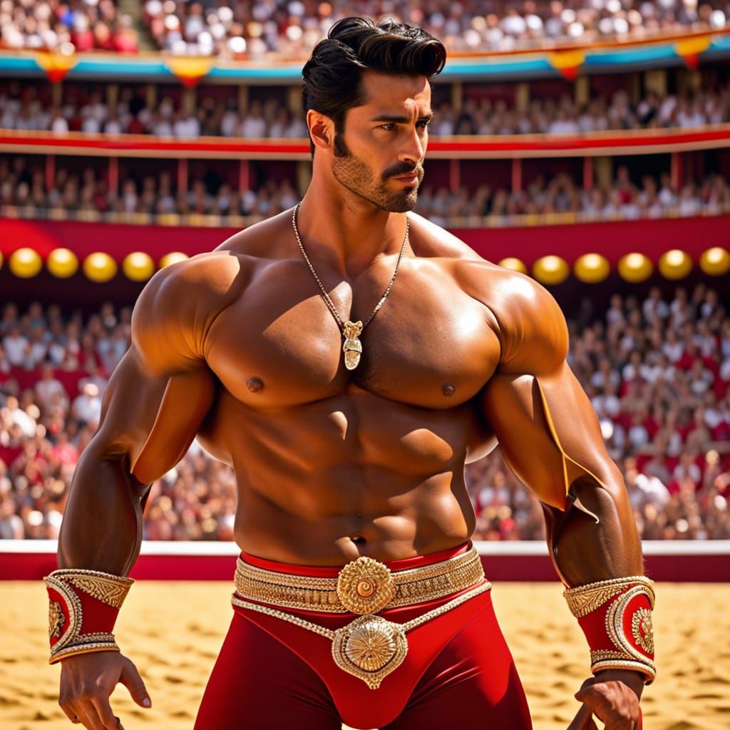 Masterpiece: Spanish Matador in Bullring, 8k Resolution