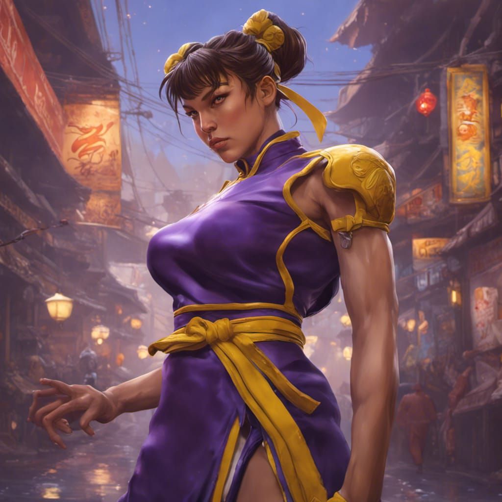 Chun-Li Street Fighter: Dark Fantasy Concept Art