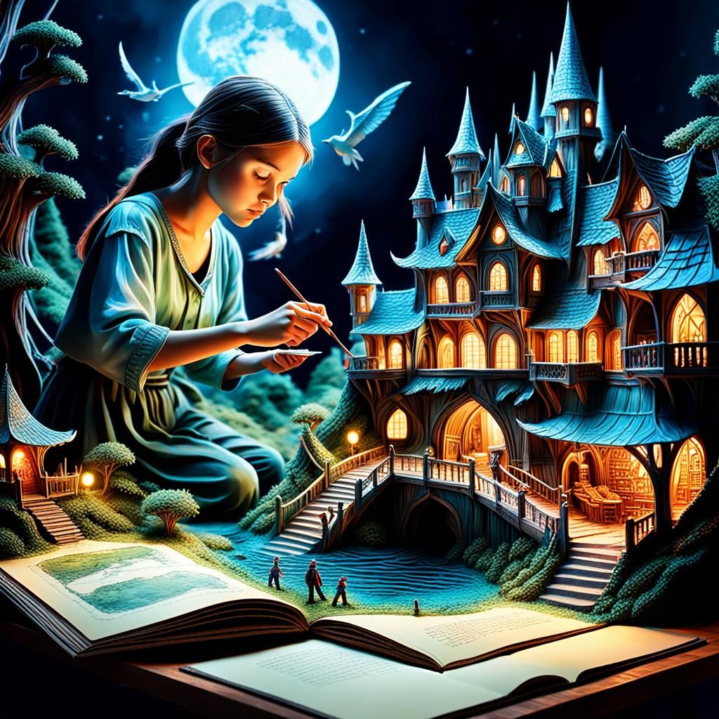 Magical Fantasy Pop-Up Book Creation