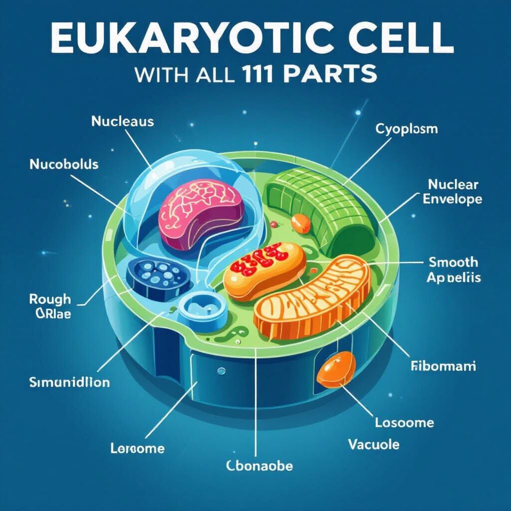 Labeled Eukaryotic Cell Diagram: 11 Key Parts Explained