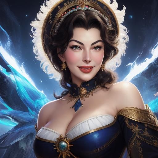 Ava Gardner Portrait in Manga Inspired Style