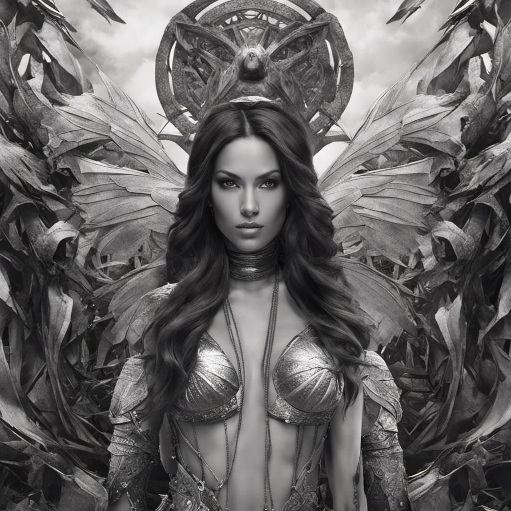 Post-Apocalyptic Huntress in Film Noir Style