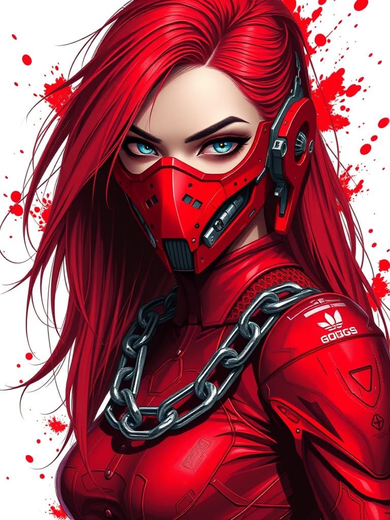 Cyberpunk Goddess Unleashes Edgy Futuristic Power