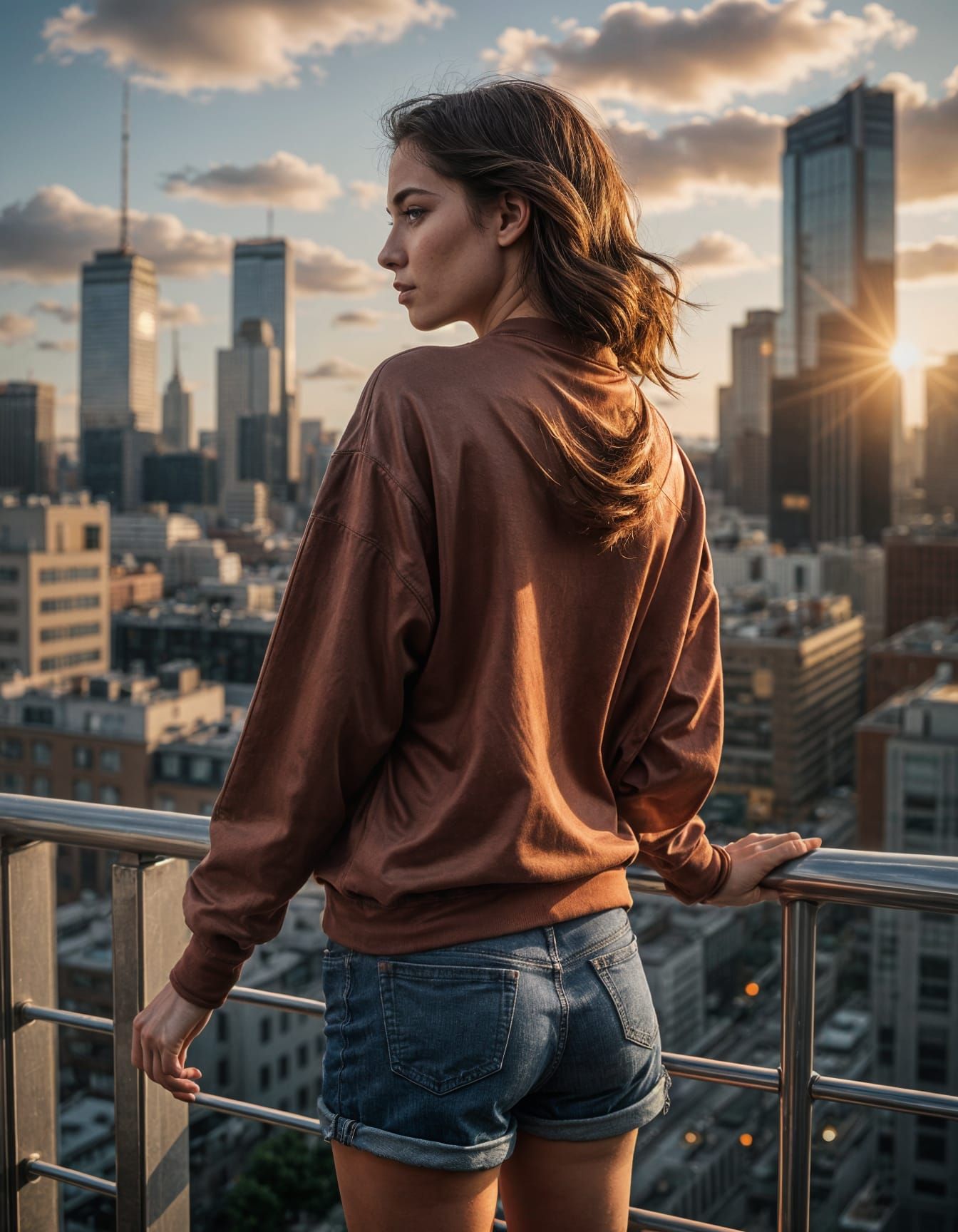 City sunset