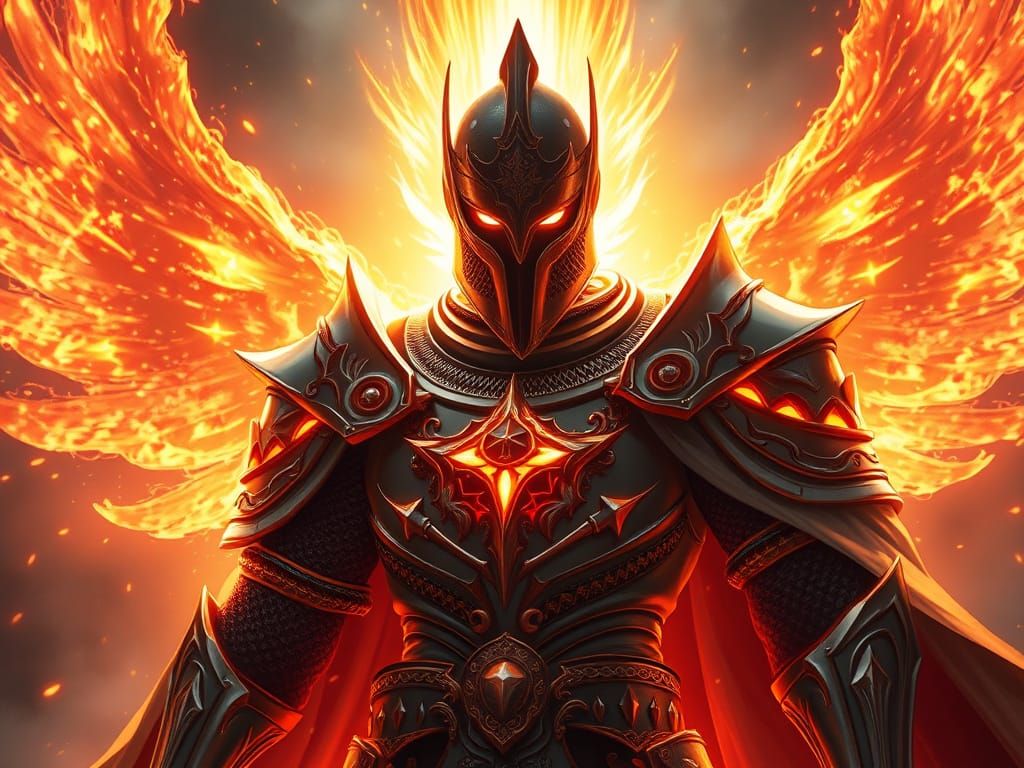 Divine Knight Radiates Radiant Light