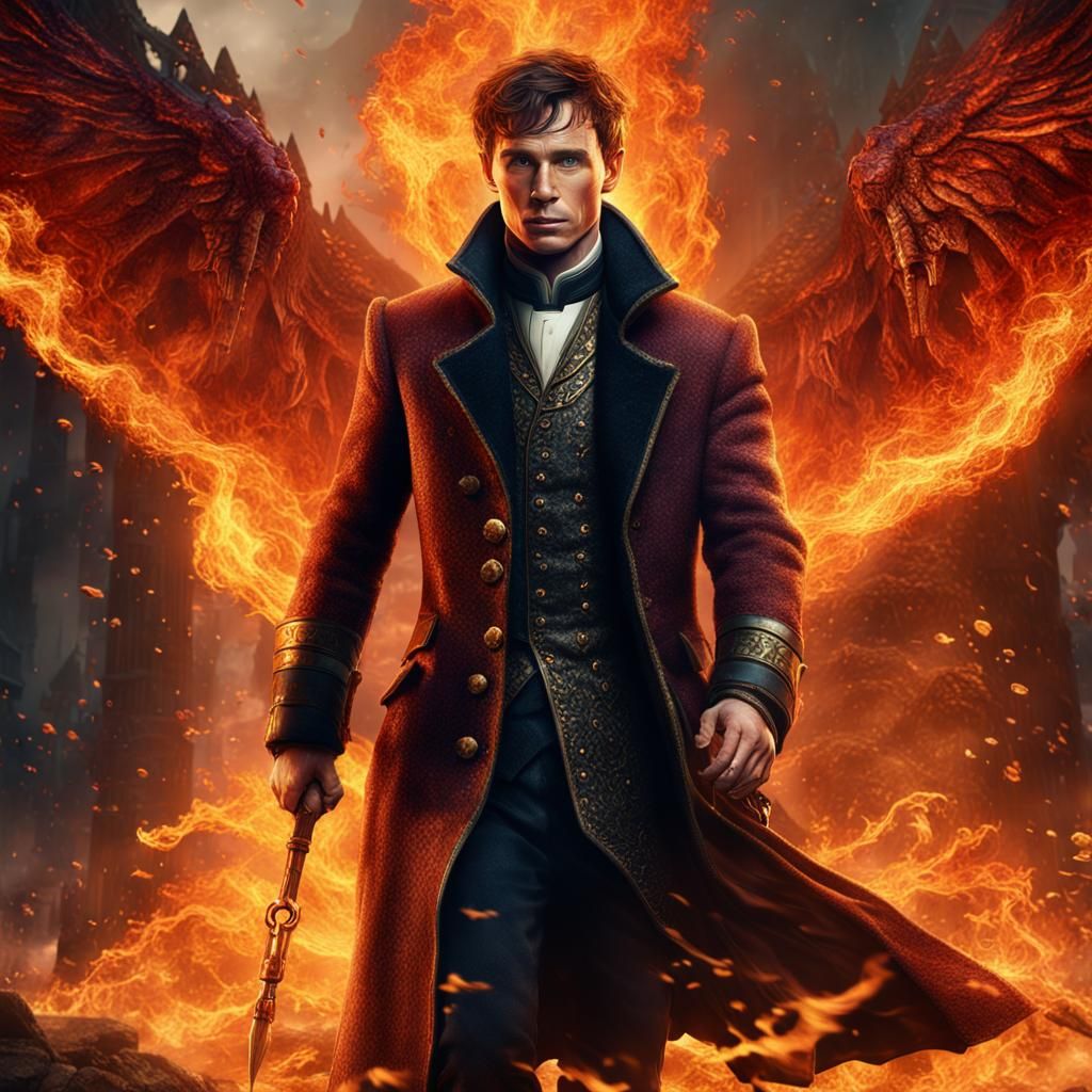 Fiery Portrait of a Man in Unreal Engine 5