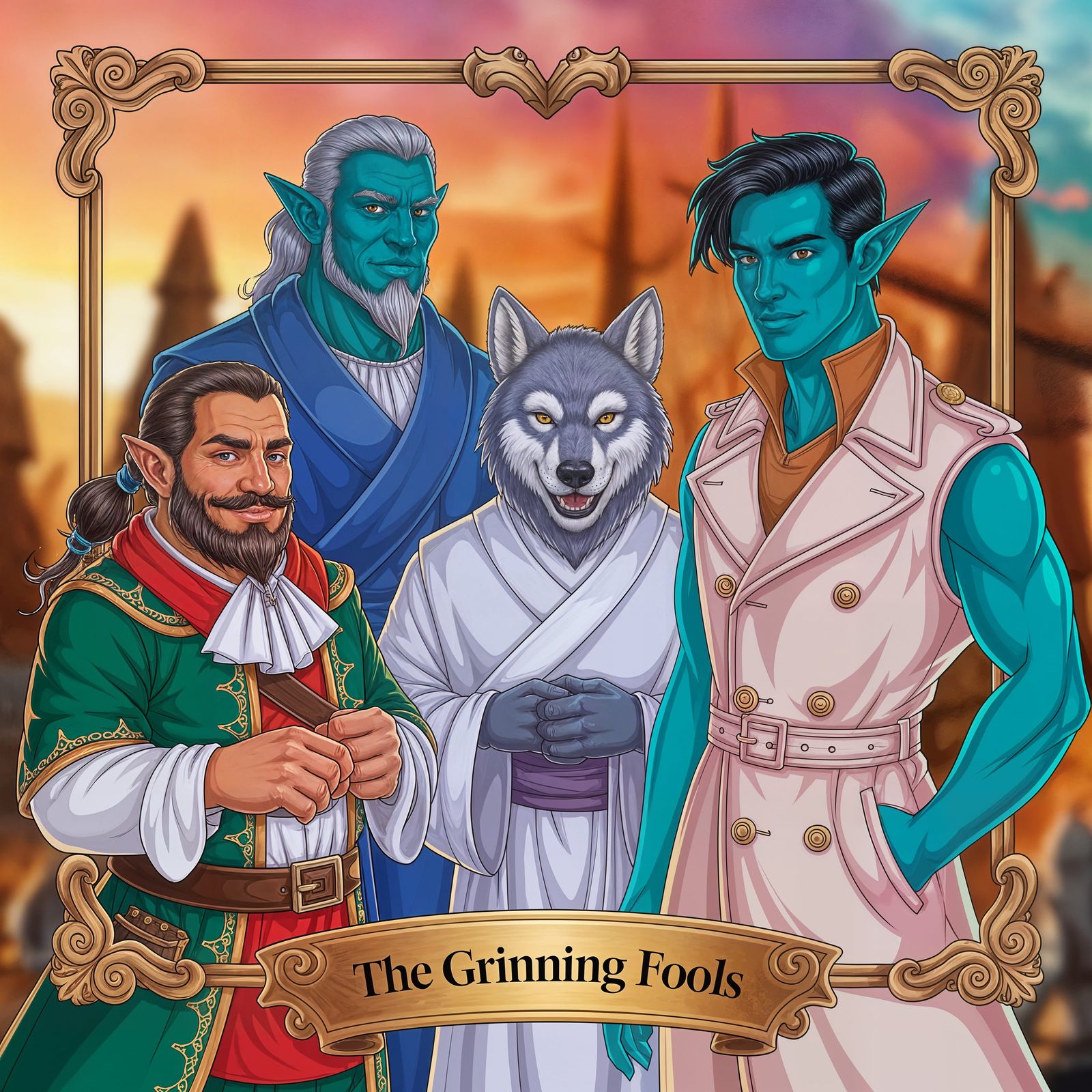 Fantasy Adventurers Portrait in Digital Art Style