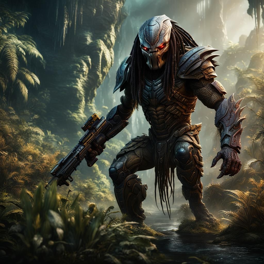 Detailed Predator Matte Painting in 8K