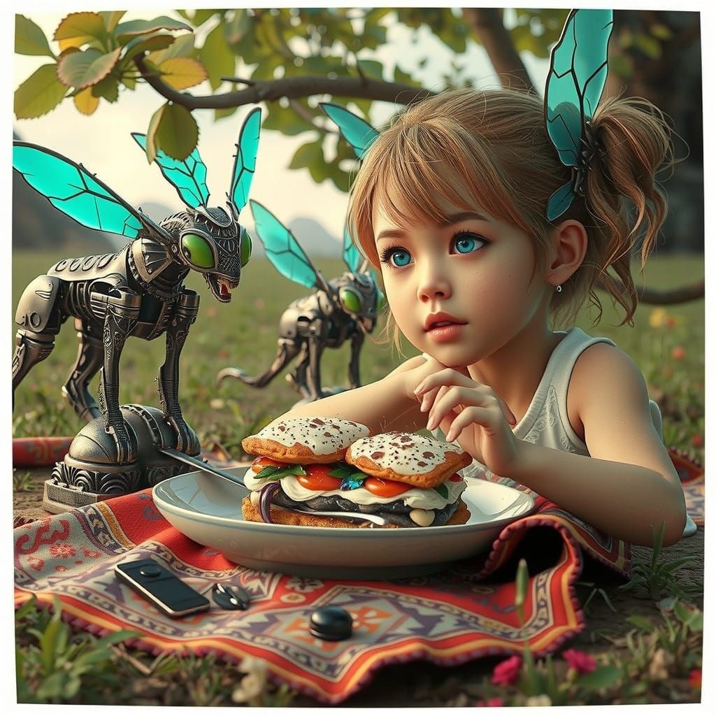 Futuristic Fashionista with Ancient Egyptian Influence