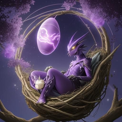 Cyber Dragon Egg in Mystic Nest