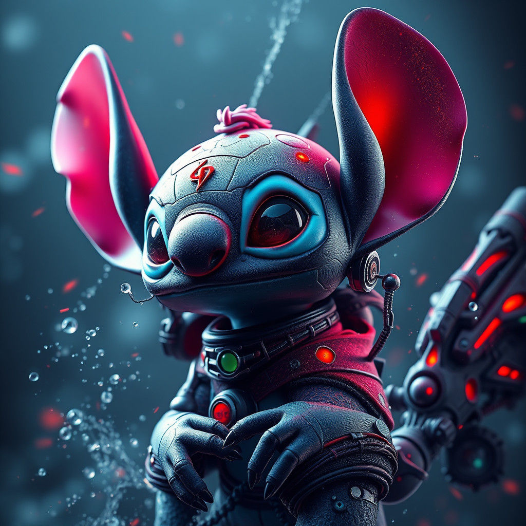 Stitch Borg Assimilation: Detailed Matte Painting