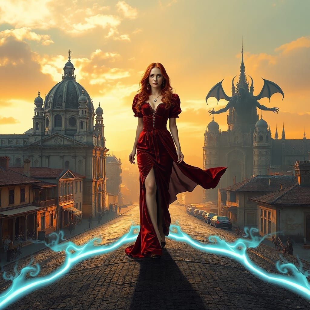 Worlds Divided by Plasma: Renaissance Meets Cyberpunk