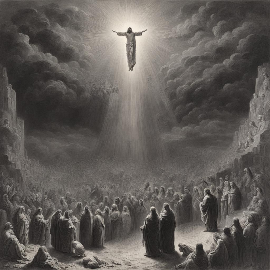 Jesus Pencil Sketch in Expressionist Style