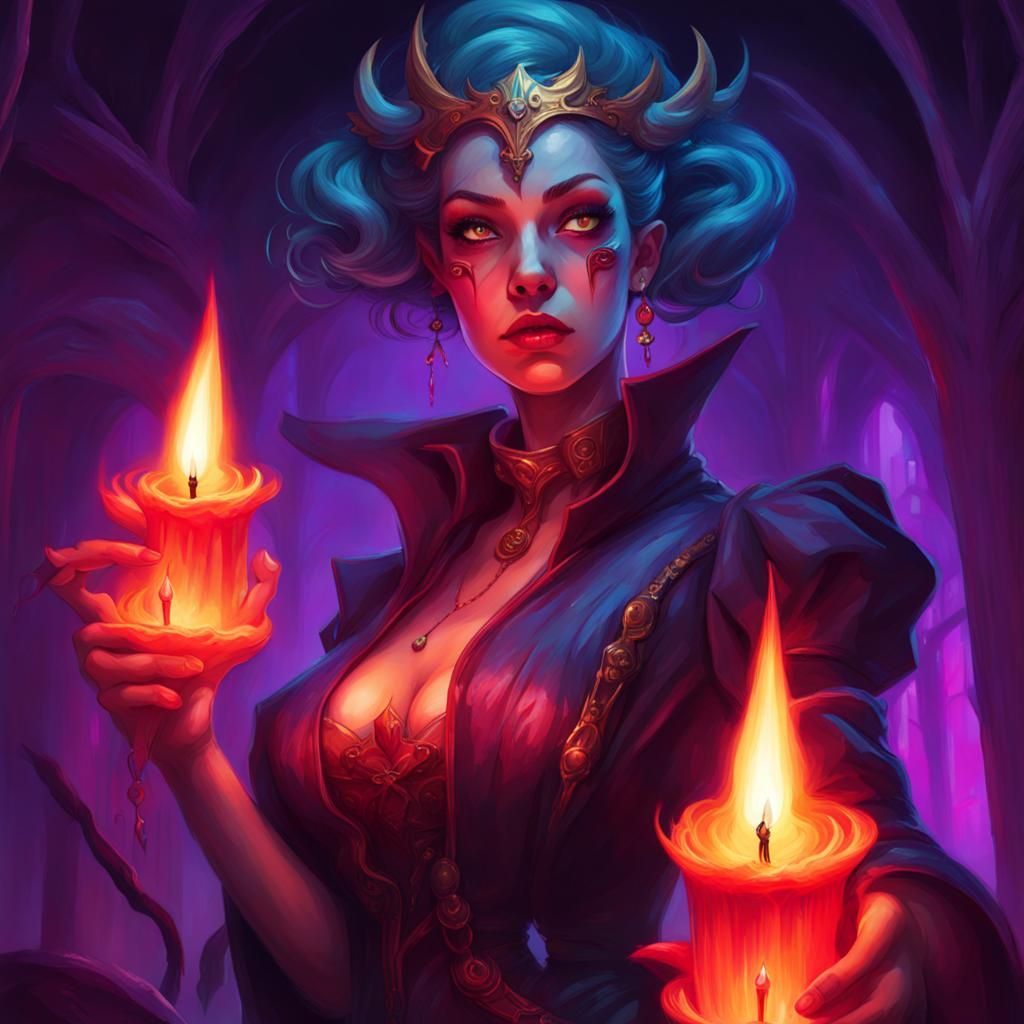 Revenge of the Candle Woman: Fantasy Art