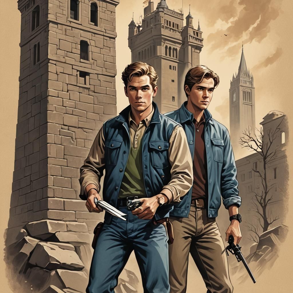 Modern Book Cover for The Hardy Boys: The Tower Treasure
