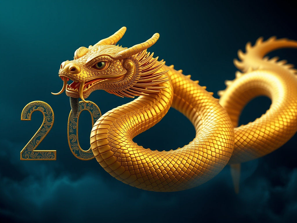 Year of the Gold Snake: Fantasy Matte Painting