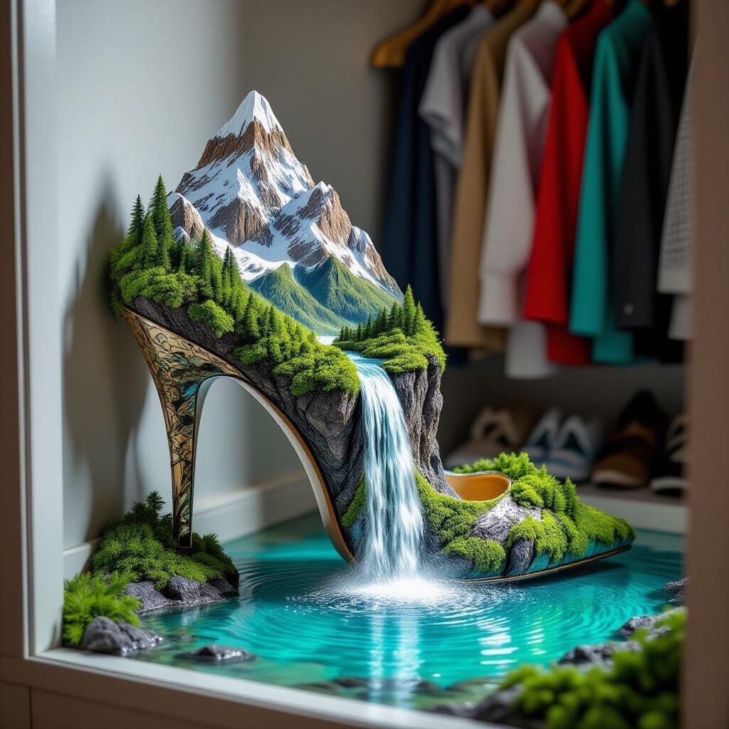 Majestic Mountain High Heel in Paradise