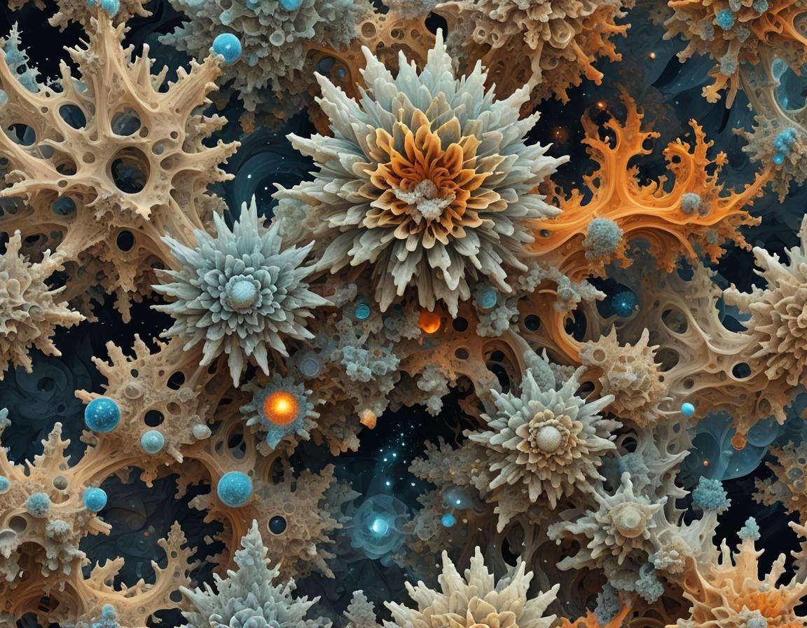 Generative Art: Fractal Formations in Organic Style