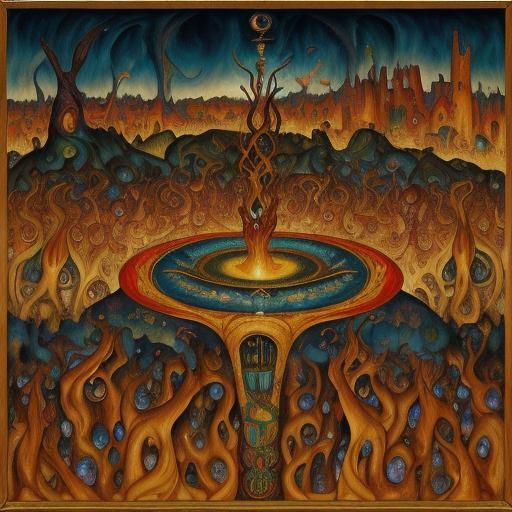 Surrealist Athletes in Dreamlike Arena as Oil Painting