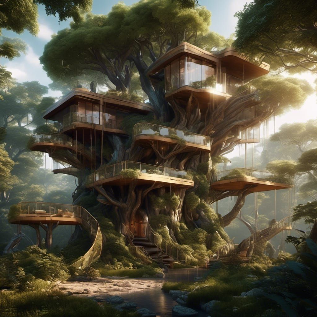 Fantasy blend with futuristic design