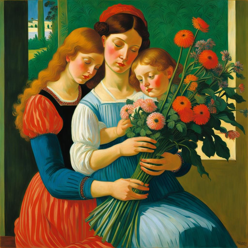 Pre-raphaelite David Hockney