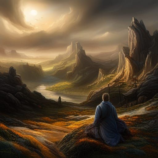 Dark Fantasy Scenes in Ethereal Hyperdetailed Style