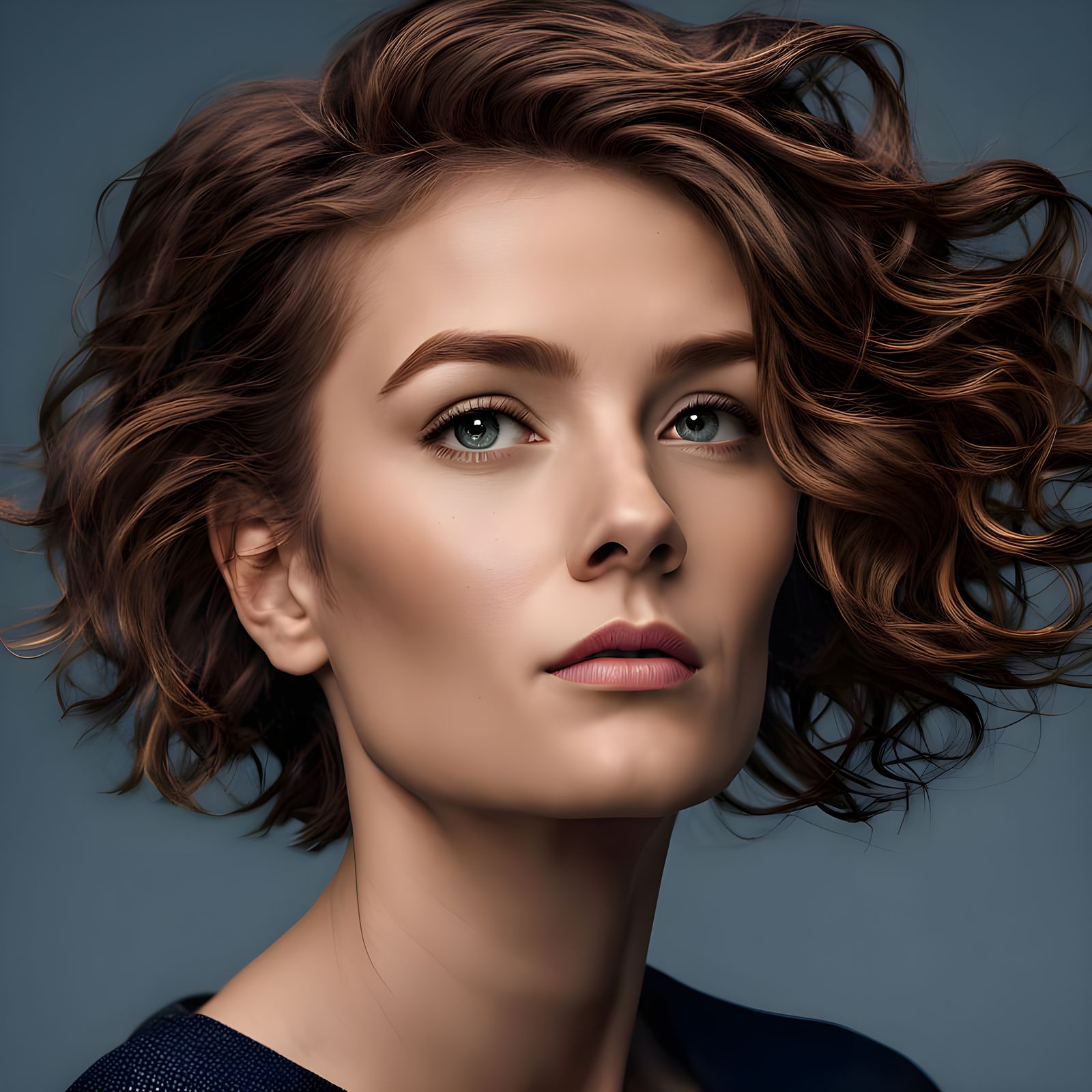 Dazzling Close-Up Portrait with Luscious Locks