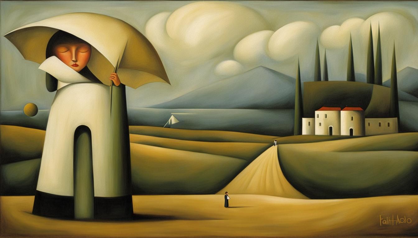 Colorful Expressive Portrait in Hurtado Style