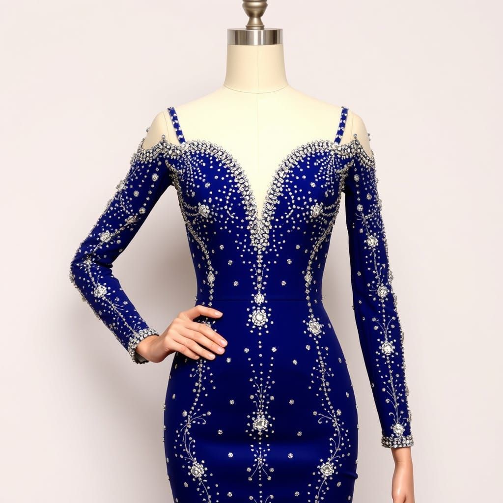 Stunning Bedazzled Dress Design
