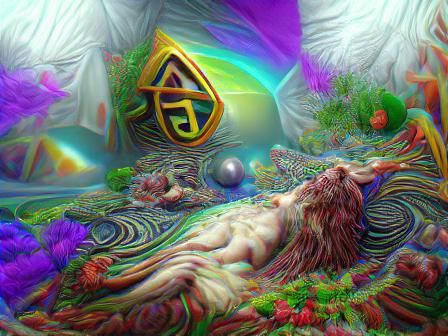 Psychedelic Gnostic Aeon in Hyperrealistic 3D