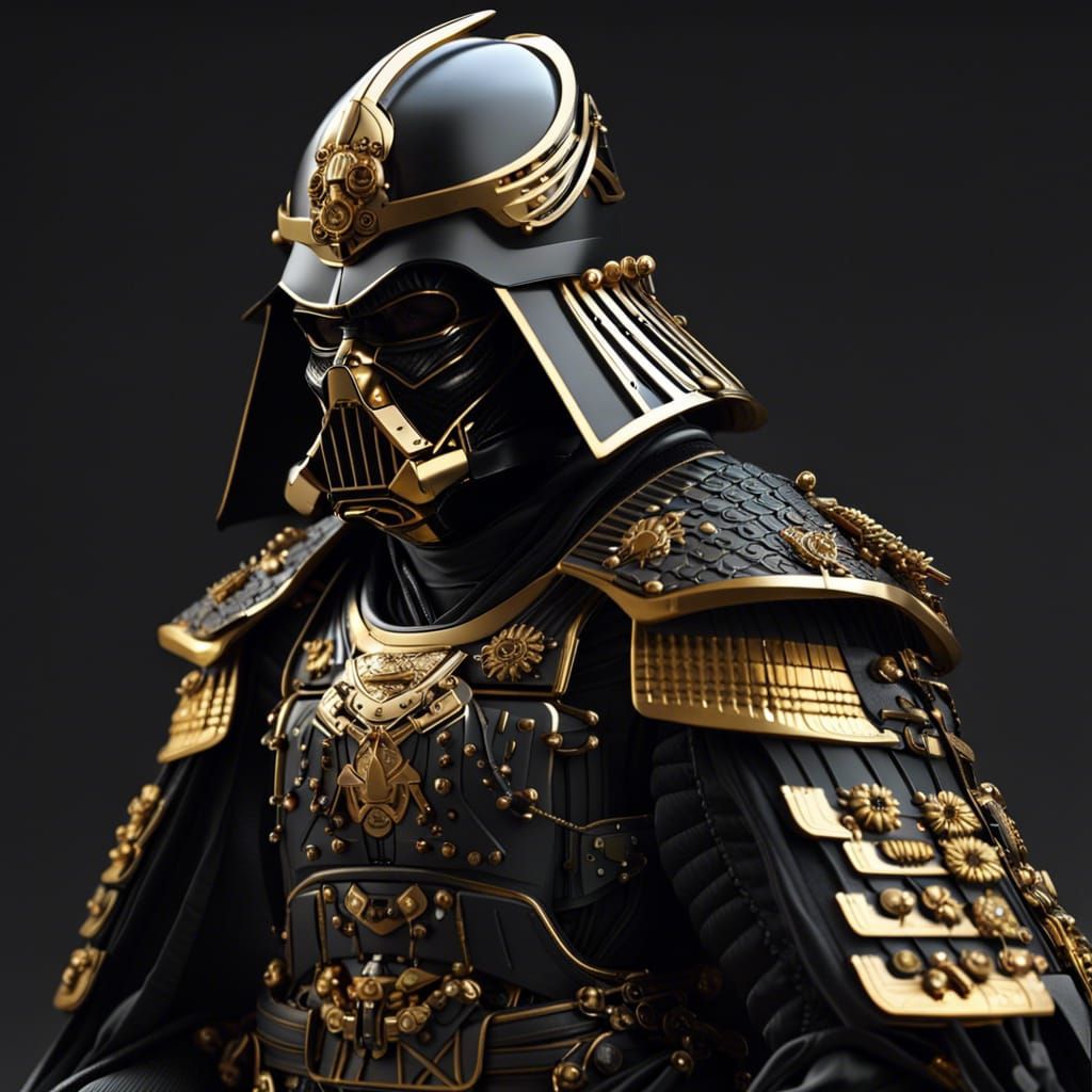 Darth Vader as Samurai in Sci-Fi Setting