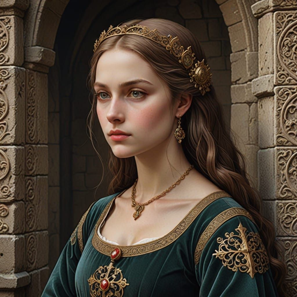 Medieval Beauty Generated by AI
