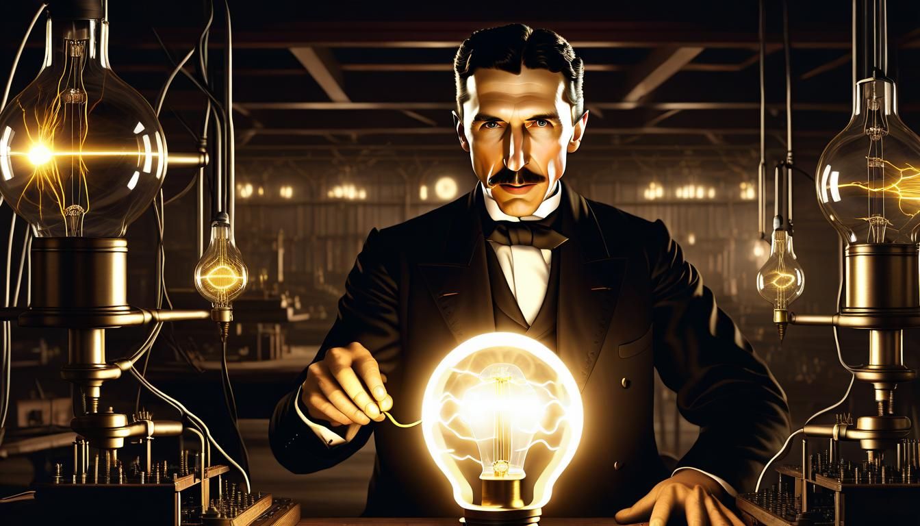 Tesla Discovering Electricity