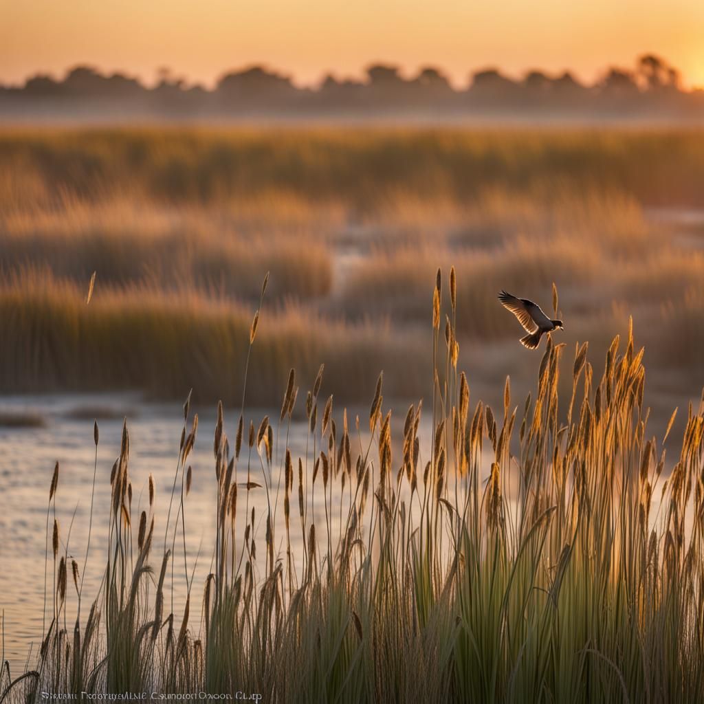 Marsh Harrier Rising at Dawn: Professional Photography