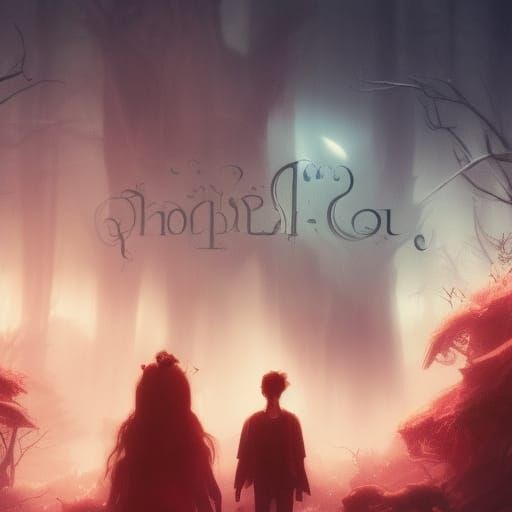 Fantasy Landscape in Art Nouveau Style