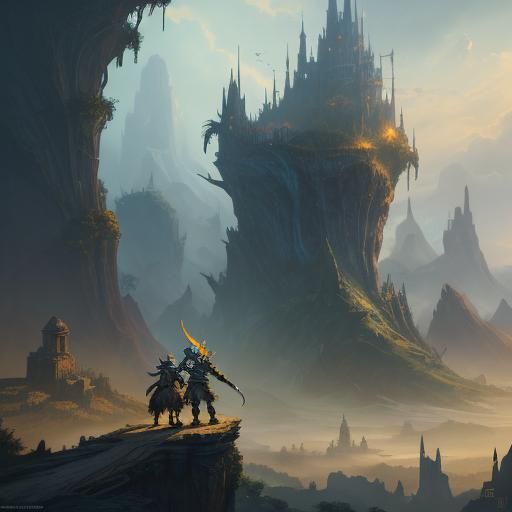 Fantastical Skunks in Detailed Matte Painting