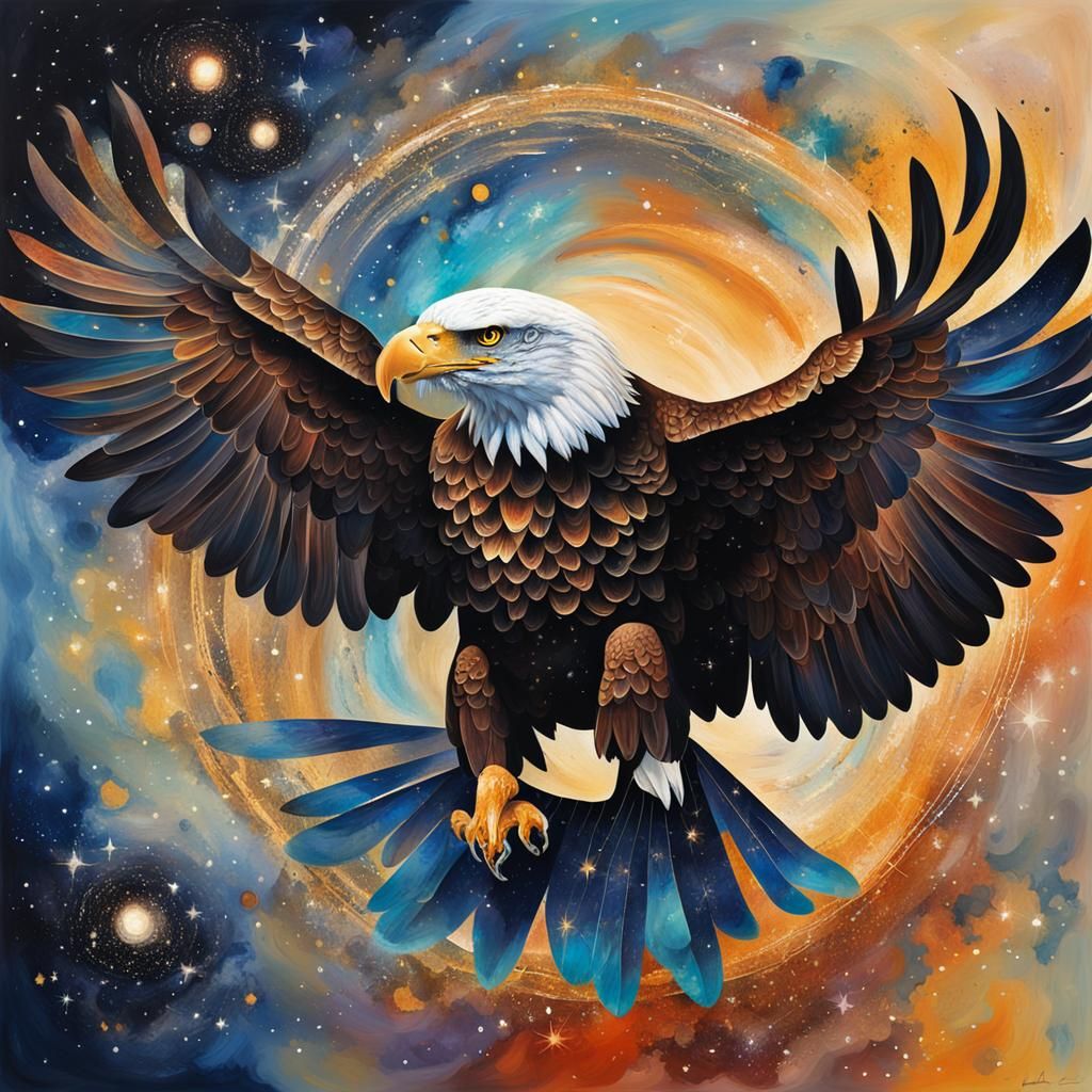 Eagle's Wings: Galaxies in Abstract Art