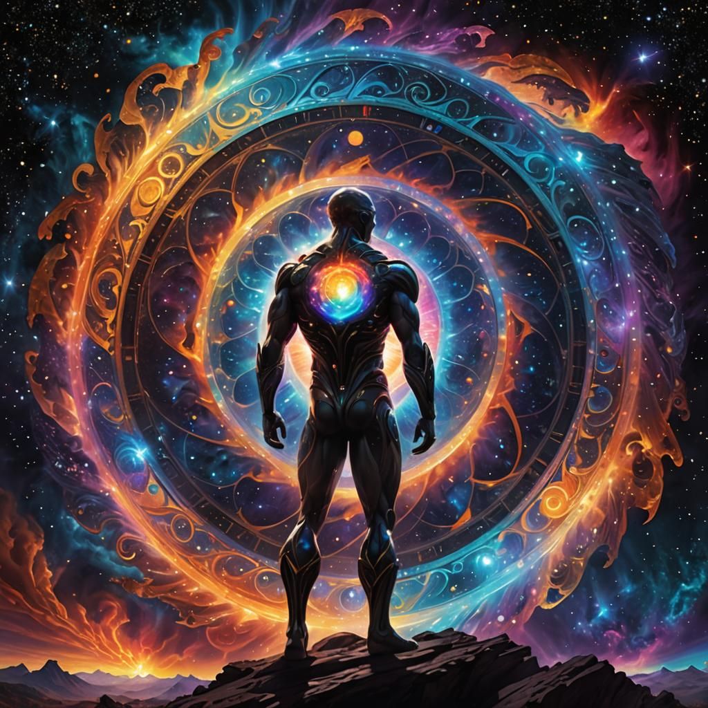 Chronos Dissolving into a Cosmic Swirl