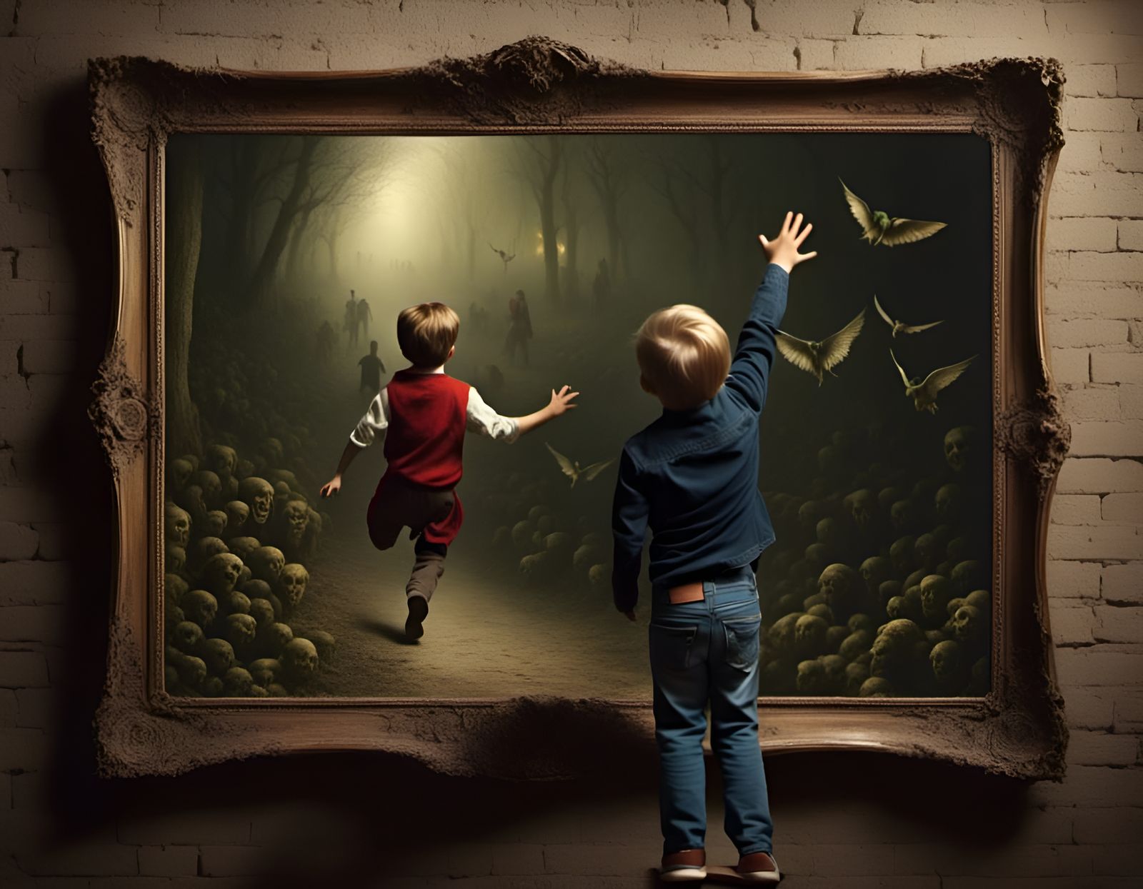 Boy Enters Surrealist World