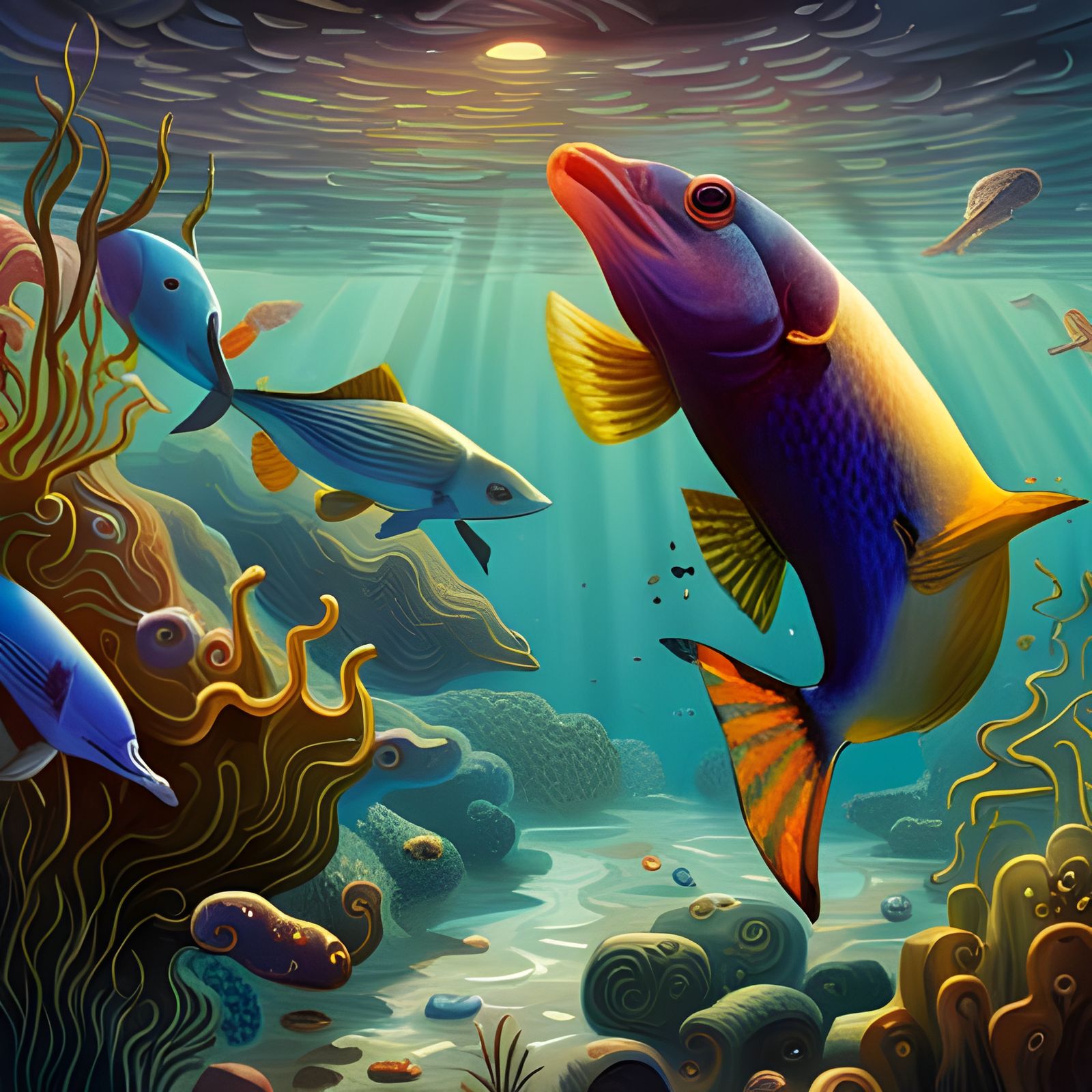 Detailed Japanese Vista with Magical Light, Hyperrealistic P...