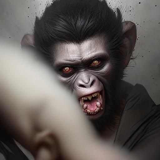 Sinister Monkey Terrorizes Cops