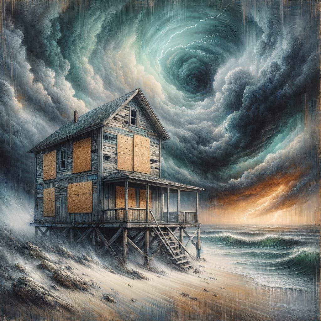Beach House Prepares for Impending Hurricane