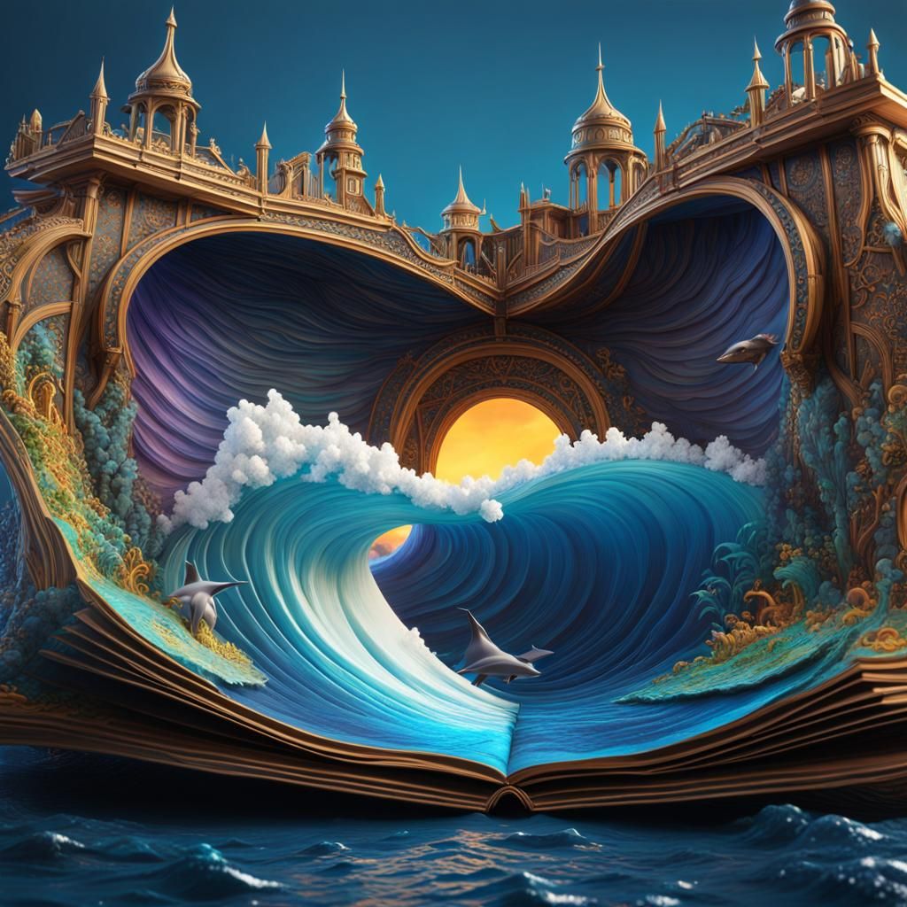 detailed and intricate (pop-up book) , deep and complementar...