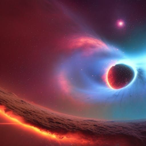 Horseshoe Nebula Fantasy Concept Art