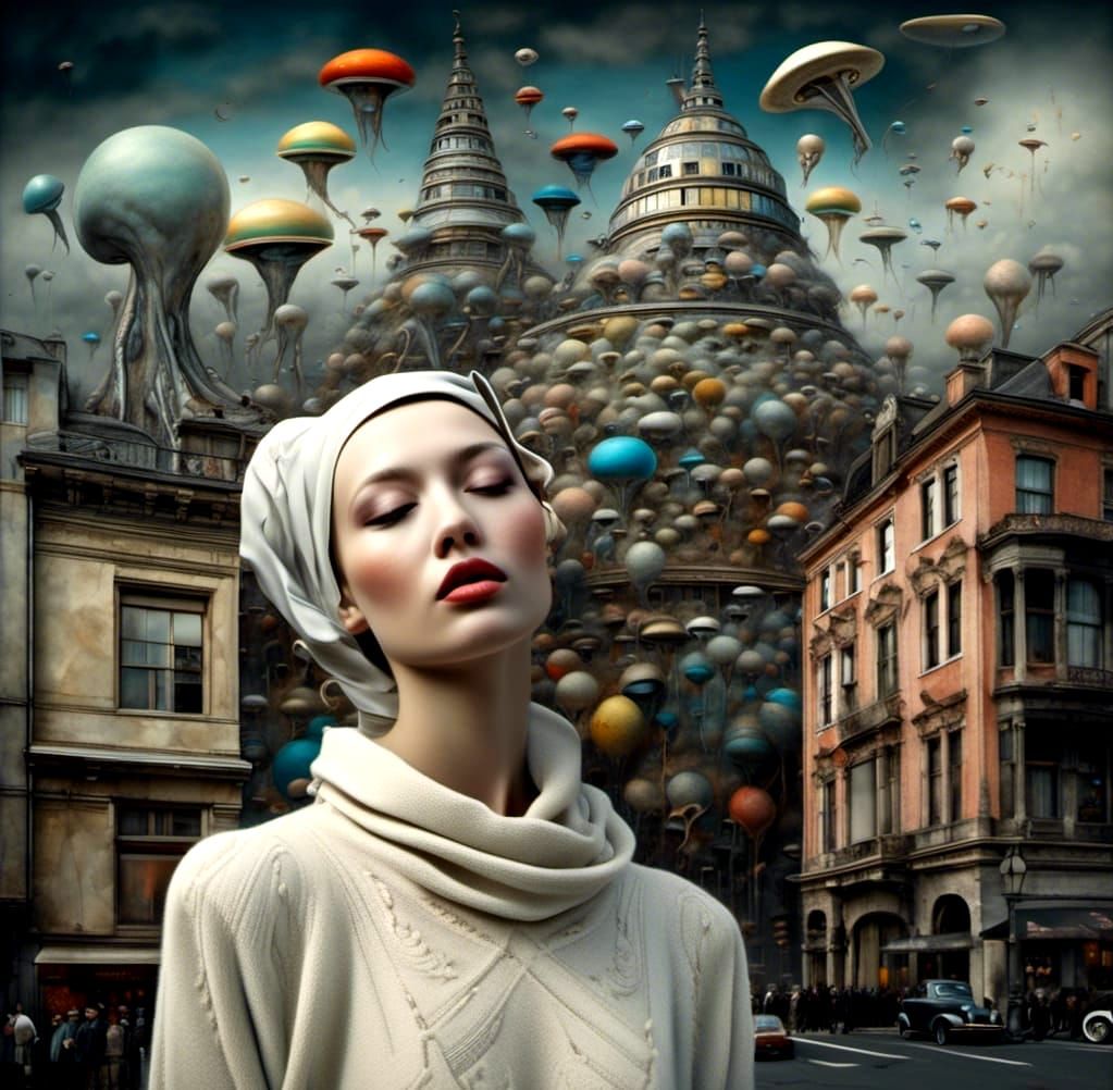 Harmonious Alien Encounter in a Polychromatic City