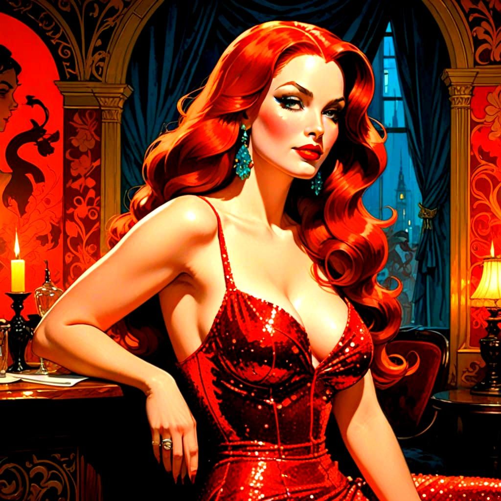 Sultry Jessica Rabbit Winks in Close-up