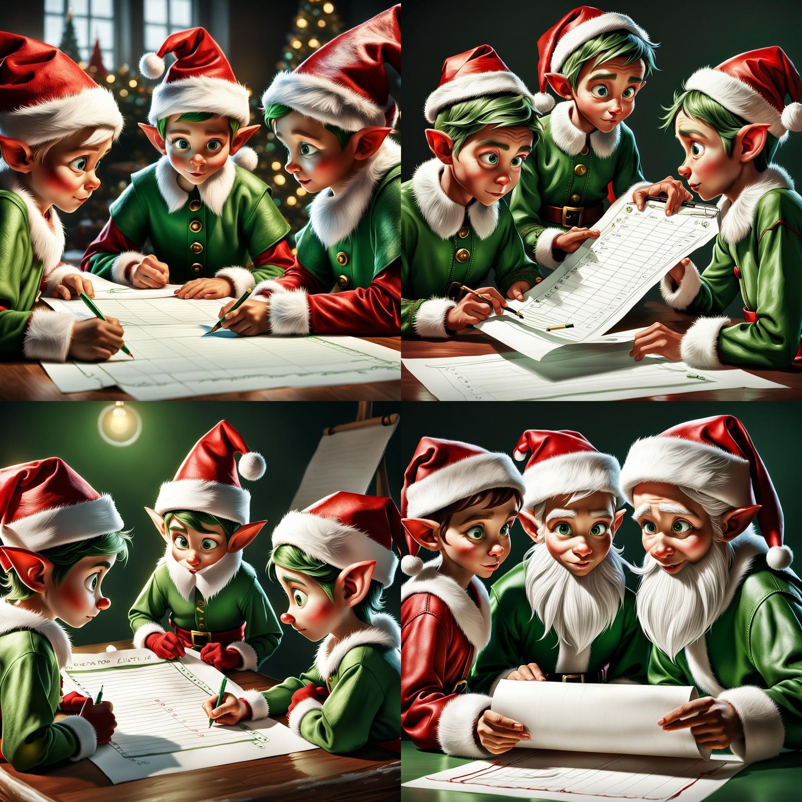Young Santa's Elves Review Christmas To-Do List