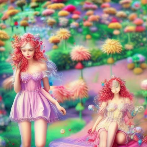 Candy Art: Flower Spirits in Magic Garden